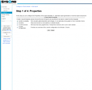 SysOrb report select