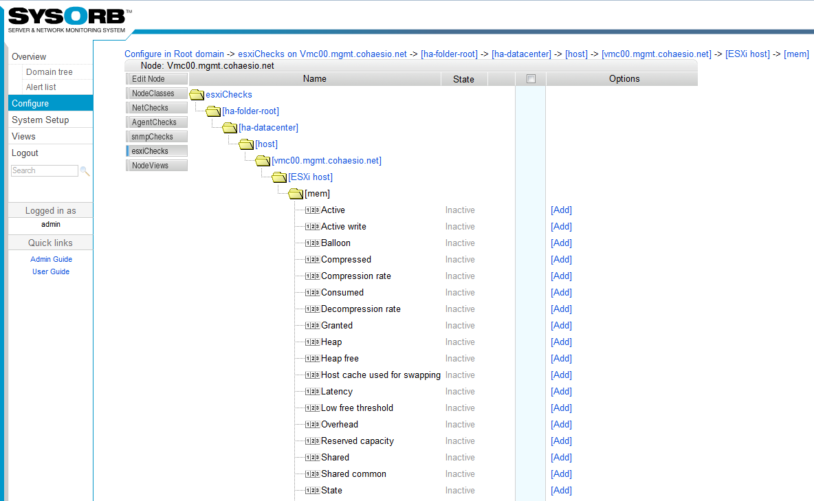 SysOrb VMware ESXi